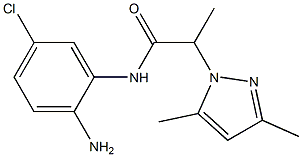 N-(2-amino-5-chlorophenyl)-2-(3,5-dimethyl-1H-pyrazol-1-yl)propanamide Structure