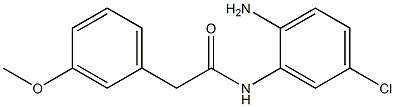 N-(2-amino-5-chlorophenyl)-2-(3-methoxyphenyl)acetamide 结构式