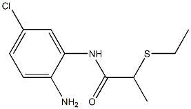 N-(2-amino-5-chlorophenyl)-2-(ethylsulfanyl)propanamide Struktur