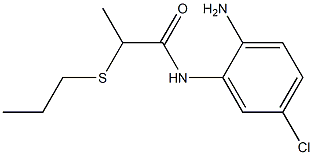 N-(2-amino-5-chlorophenyl)-2-(propylsulfanyl)propanamide Structure