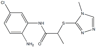 N-(2-amino-5-chlorophenyl)-2-[(4-methyl-4H-1,2,4-triazol-3-yl)sulfanyl]propanamide Structure