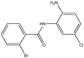 N-(2-amino-5-chlorophenyl)-2-bromobenzamide 化学構造式