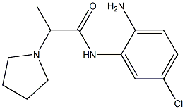 N-(2-amino-5-chlorophenyl)-2-pyrrolidin-1-ylpropanamide Struktur