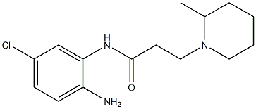 N-(2-amino-5-chlorophenyl)-3-(2-methylpiperidin-1-yl)propanamide Structure