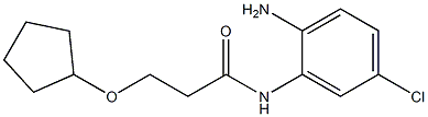 N-(2-amino-5-chlorophenyl)-3-(cyclopentyloxy)propanamide 化学構造式