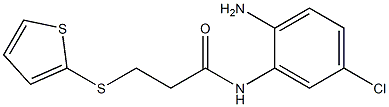 N-(2-amino-5-chlorophenyl)-3-(thiophen-2-ylsulfanyl)propanamide Struktur