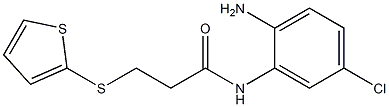 N-(2-amino-5-chlorophenyl)-3-(thiophen-2-ylsulfanyl)propanamide Structure