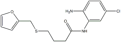 N-(2-amino-5-chlorophenyl)-4-[(furan-2-ylmethyl)sulfanyl]butanamide Structure