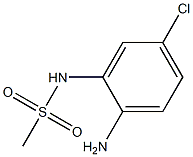 N-(2-amino-5-chlorophenyl)methanesulfonamide 结构式