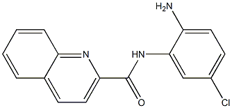 N-(2-amino-5-chlorophenyl)quinoline-2-carboxamide 化学構造式