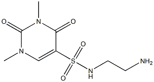 N-(2-aminoethyl)-1,3-dimethyl-2,4-dioxo-1,2,3,4-tetrahydropyrimidine-5-sulfonamide Structure