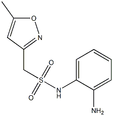 N-(2-aminophenyl)-1-(5-methyl-1,2-oxazol-3-yl)methanesulfonamide Struktur