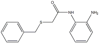 N-(2-aminophenyl)-2-(benzylsulfanyl)acetamide Structure