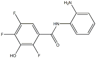 N-(2-aminophenyl)-2,4,5-trifluoro-3-hydroxybenzamide Structure