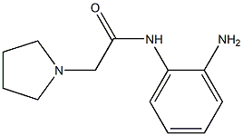 N-(2-aminophenyl)-2-pyrrolidin-1-ylacetamide 化学構造式