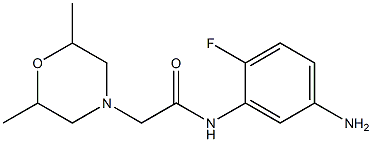  N-(5-amino-2-fluorophenyl)-2-(2,6-dimethylmorpholin-4-yl)acetamide