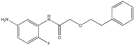 N-(5-amino-2-fluorophenyl)-2-(2-phenylethoxy)acetamide Struktur