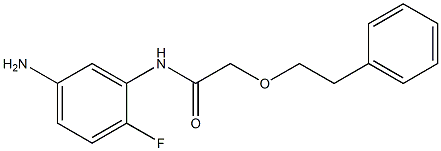 N-(5-amino-2-fluorophenyl)-2-(2-phenylethoxy)acetamide 化学構造式