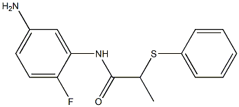 N-(5-amino-2-fluorophenyl)-2-(phenylsulfanyl)propanamide 结构式