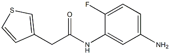 N-(5-amino-2-fluorophenyl)-2-(thiophen-3-yl)acetamide Struktur