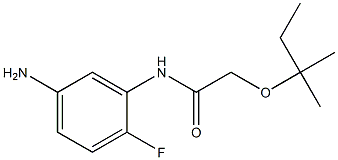 N-(5-amino-2-fluorophenyl)-2-[(2-methylbutan-2-yl)oxy]acetamide 结构式