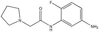 N-(5-amino-2-fluorophenyl)-2-pyrrolidin-1-ylacetamide Structure