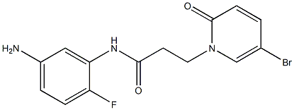 N-(5-amino-2-fluorophenyl)-3-(5-bromo-2-oxo-1,2-dihydropyridin-1-yl)propanamide Structure