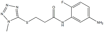 N-(5-amino-2-fluorophenyl)-3-[(1-methyl-1H-1,2,3,4-tetrazol-5-yl)sulfanyl]propanamide