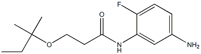 N-(5-amino-2-fluorophenyl)-3-[(2-methylbutan-2-yl)oxy]propanamide Struktur