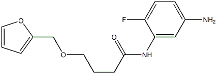 N-(5-amino-2-fluorophenyl)-4-(2-furylmethoxy)butanamide Structure