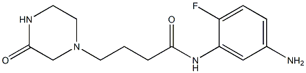 N-(5-amino-2-fluorophenyl)-4-(3-oxopiperazin-1-yl)butanamide Struktur