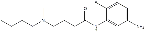 N-(5-amino-2-fluorophenyl)-4-[butyl(methyl)amino]butanamide Struktur