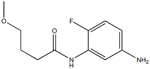 N-(5-amino-2-fluorophenyl)-4-methoxybutanamide Struktur