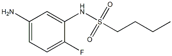 N-(5-amino-2-fluorophenyl)butane-1-sulfonamide Struktur