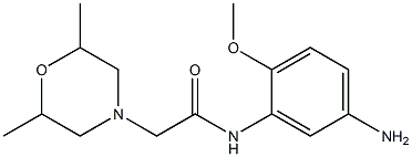  N-(5-amino-2-methoxyphenyl)-2-(2,6-dimethylmorpholin-4-yl)acetamide