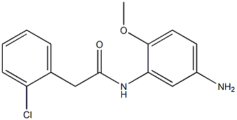N-(5-amino-2-methoxyphenyl)-2-(2-chlorophenyl)acetamide Struktur