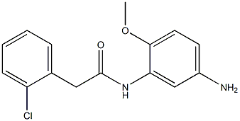 N-(5-amino-2-methoxyphenyl)-2-(2-chlorophenyl)acetamide,,结构式