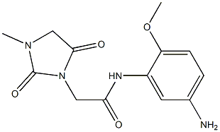 N-(5-amino-2-methoxyphenyl)-2-(3-methyl-2,5-dioxoimidazolidin-1-yl)acetamide Structure