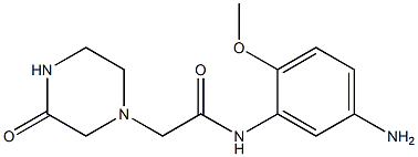 N-(5-amino-2-methoxyphenyl)-2-(3-oxopiperazin-1-yl)acetamide Struktur