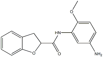 N-(5-amino-2-methoxyphenyl)-2,3-dihydro-1-benzofuran-2-carboxamide Struktur