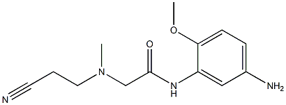 N-(5-amino-2-methoxyphenyl)-2-[(2-cyanoethyl)(methyl)amino]acetamide 化学構造式