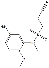 N-(5-amino-2-methoxyphenyl)-2-cyano-N-methylethane-1-sulfonamido Structure