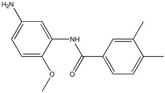 N-(5-amino-2-methoxyphenyl)-3,4-dimethylbenzamide Struktur