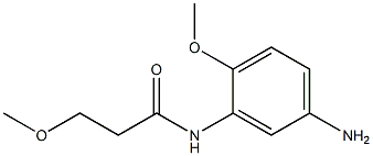 N-(5-amino-2-methoxyphenyl)-3-methoxypropanamide 化学構造式