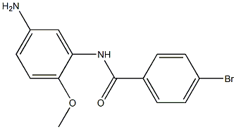 N-(5-amino-2-methoxyphenyl)-4-bromobenzamide 结构式