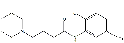 N-(5-amino-2-methoxyphenyl)-4-piperidin-1-ylbutanamide Structure