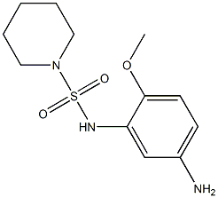 N-(5-amino-2-methoxyphenyl)piperidine-1-sulfonamide,,结构式