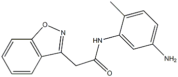 N-(5-amino-2-methylphenyl)-2-(1,2-benzisoxazol-3-yl)acetamide,,结构式