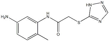  N-(5-amino-2-methylphenyl)-2-(1H-1,2,4-triazol-5-ylsulfanyl)acetamide