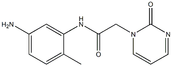 N-(5-amino-2-methylphenyl)-2-(2-oxopyrimidin-1(2H)-yl)acetamide Struktur